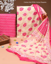 Exclusive Hand Block Cotton Suit With Cotton Dupatta